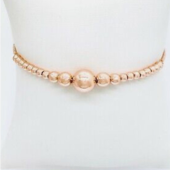 Pandora STRING OF BEADS Genuine 14K rose GOLD plated Adjustable Bracelet - Picture 10 of 14